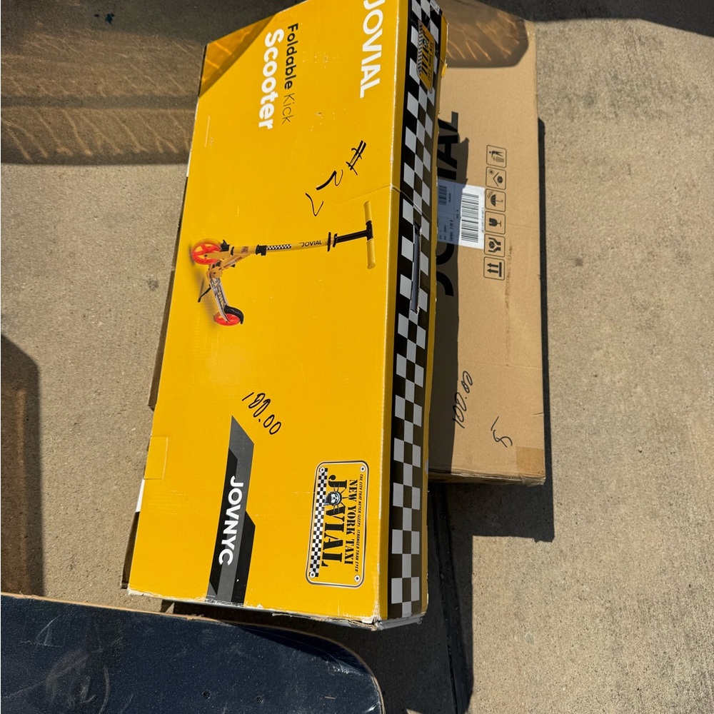 JONNYC Foldable Kick Scooter - Yellow